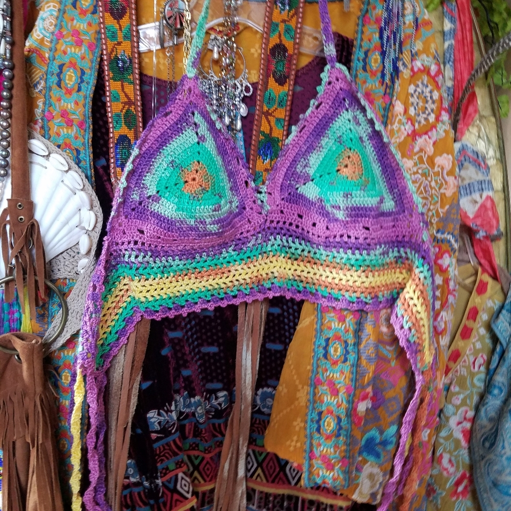 Beautiful Colorful Handmade Crochet Bustiers - Picture 7 of 10